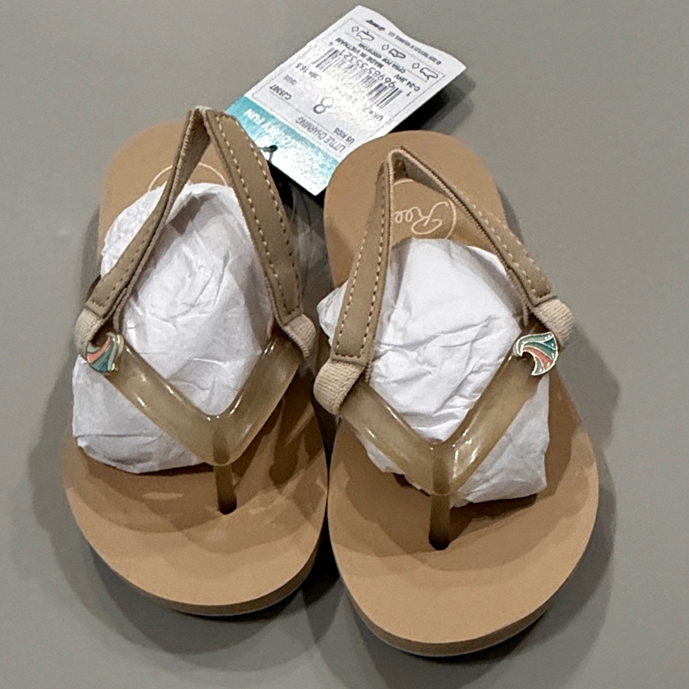 Reef Kids Tan Flip Flop Sandals